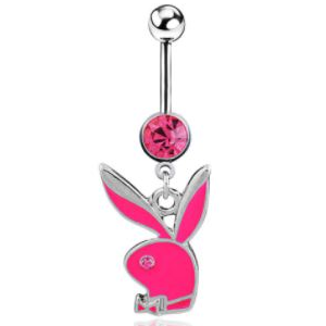 Playboy Bunny Belly Button - Pink