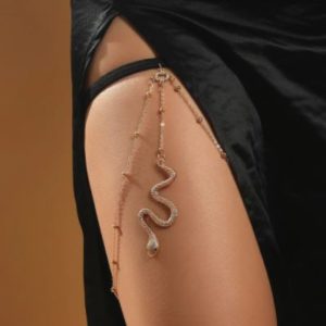 thigh jewelry snake design
