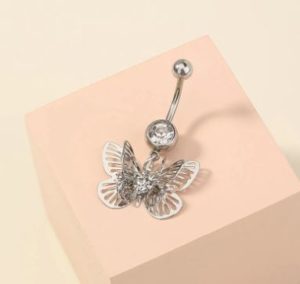 Butterfly belly button jewelry